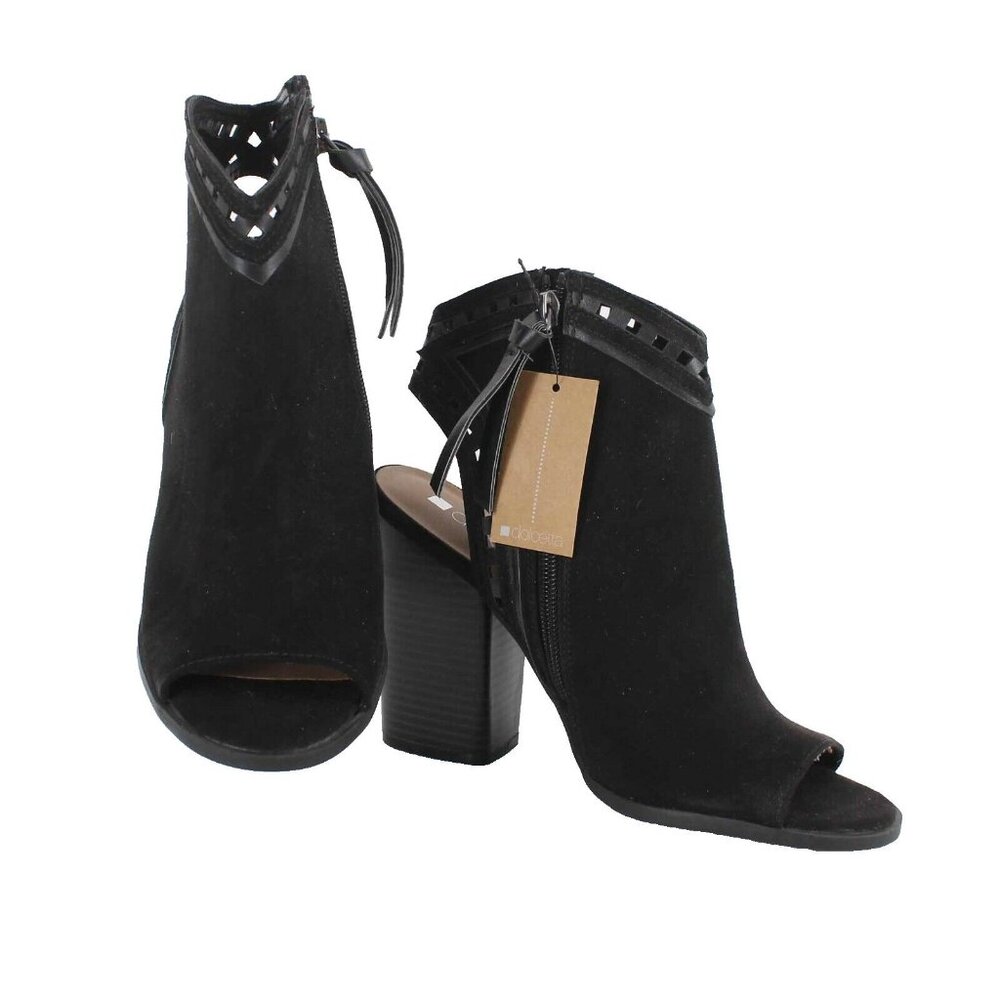 Dolcetta Sz 9 Black Faux Suede 4.25" Heels